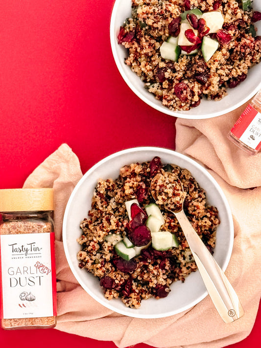 Spicy Garlic Dust Quinoa