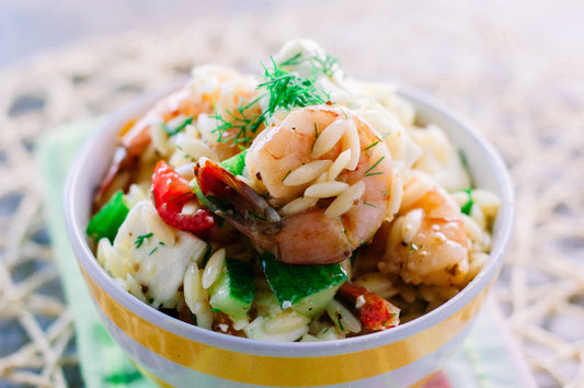 Pryme Thyme Orzo Pasta Salad
