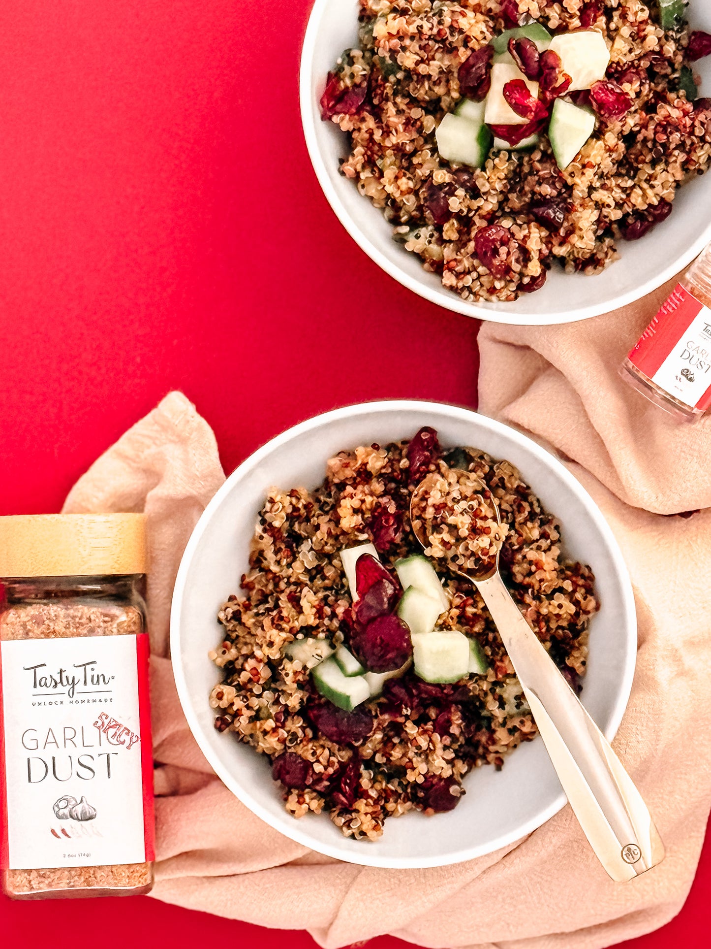 Tasty Tin Spicy Garlic Seasoning Shaker – Garlic Dust