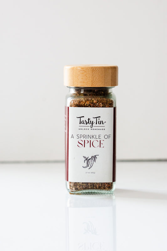 Tasty Tin Gourmet A Sprinkle of Spice Shaker with Bamboo Lid